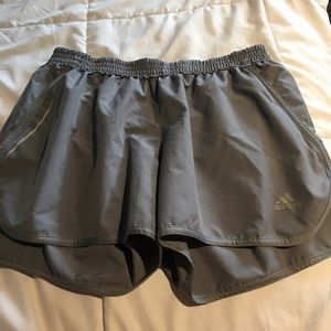 Women’s climalite gray adidas athletic shorts M